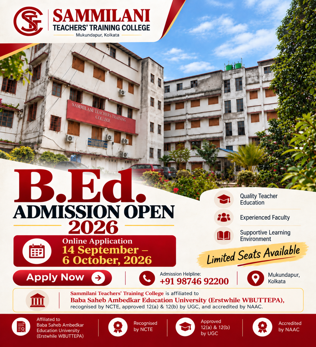 B.Ed. Admission Open | Session 2026–2028