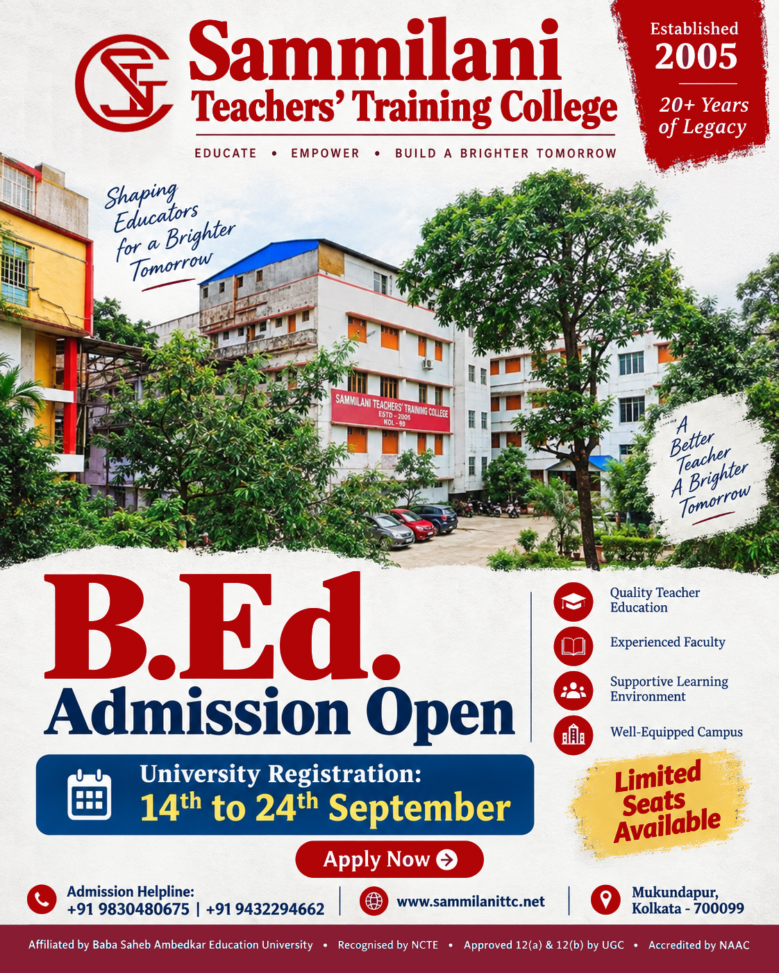 B.Ed. Admission Open | Session 2026–2028